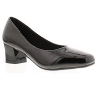 Comfort Plus Carly Womens Court Shoes with Heels Perfect for Work Occasion wear or Evenings Out on The Town - Stylish and a Comfortable Ladies Shoes Black Patent 7 UK
