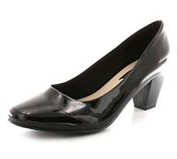Comfort Plus Paula Womens Court Shoes Black Patent 4 UK