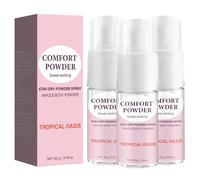 Comfort Powder,Intimate Deodorant for Women,Anti Chafing Deodorant,Body and Feet,for Fighting Scratches on Inner Thighs, Intimate Zones Private Areas,Against Moisture,Friction and Odour (3pcs)