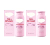 Comfort Powder,Talc-Free Anti Chafe Body Foot Dusting Powder Deodorant for Women to Control Inner Thigh Chafing,Private Areas, for All Over Body 2 Pcs