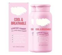 Comfort Powder, Talc Free Anti Chafe Body & Foot Dusting Powder Deodorant to Control Inner Thigh Chafing, Private Areas, and All Over Body for Women, Absorbs Sweat & Fights Friction