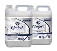 Comfort Pro Pure Fabric Conditioner, Hypoallergenic, Dermatologically Tested, Long-Lasting Softness & Fresh Scent, Ideal for Sensitive Skin, 2 x 5 L