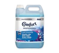 Comfort Professional Fresh Concentrated Fabric Softener - 4.8L (240 Washes) | Long-Lasting Freshness for Your Laundry | Fabric Softener | Detergent
