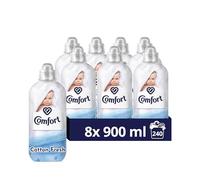 Comfort Pure Dreams Cotton Fresh Sensitive Fabric Conditioner dermatologically tested fabric softener gentle next to sensitive skin 30 washes (900 ml) - Multipack of 8