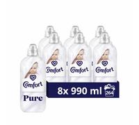 Comfort Pure Fabric Conditioner dermatologically tested gentle next to sensitive skin 8x 990 ml (264 washes)