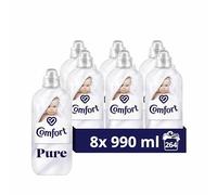 Comfort Pure Fabric Conditioner dermatologically tested gentle next to sensitive skin 8x 990 ml (264 washes)