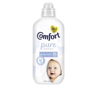 Comfort Pure Fabric Conditioner - Dermatologist-Recommended, Hypoallergenic, No.1 for Sensitive Skin, Gently Fresh Fragrance (31 Washes, 930 ml)