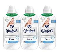 Comfort Pure Fabric Conditioner Hypoallergenic 33 Washes 990ml Pack Of 3