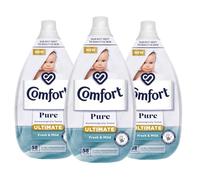 Comfort Pure Fabric Conditioner Ultimate Care Fresh and Mid with Lasting Fragrance Intense Liquid Fabric Softener Suitable for Sensitive Skin 58 Washes, 870ml Pack of 3
