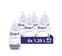 Comfort Pure Heaven Scent Softener with CrystalFresh Technology Fabric Conditioner for Sensitive Skin 86 washes(1.29 L) - Case pack of 6