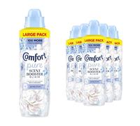 Comfort Pure Scent Booster Gently Fresh Laundry Elixir (192 Washes) Soft, gentle fragrance, up to 10x more freshness, dermatologist-recommended, bead-infused formula, 736ml Pack of 6