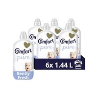 Comfort Pure Sensitive Fabric Conditioner dermatologically tested gentle next to sensitive skin 288 washes (6x 1.44 L)