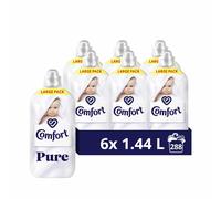 Comfort Pure Sensitive Fabric Conditioner dermatologically tested gentle next to sensitive skin 288 washes (6x 1.44 L)