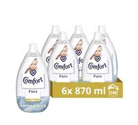 Comfort Pure Ultimate Fresh & Mild Ultra-Concentrated Fabric Conditioner dermatologically tested fabric softener gentle next to sensitive skin 58 washes (870 ml) - Multipack of 6