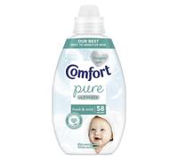 Comfort Pure Ultimate Fresh & Mild Ultra Concentrated Fabric Conditioner Dermatologist-Recommended Gentle Next to Sensitive Skin 58 washes (870 ml)