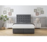 Comfort Savannah Armour Coniston Ottoman Bed With Mattress With 54" Floor Standing Headboard 6' Super King