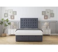 Comfort Savannah Steel Plush Ottoman Bed With Mattress With 26" Strutted Headboard 3' Single
