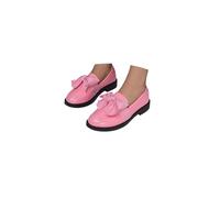 Comfort Slip On for Women 2026 Low Heel Footwear Trendy Solid Color Chunky Platform Loafers Patent Leather Round Toe Lug Sole Bow Loafers Anti-Slip Flat Elegant Casual Dressy Work School Shoes