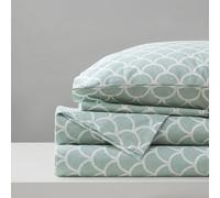 Comfort Spaces 100% Cotton Sheet Set Breathable, Lightweight, Soft with 14" Elastic Pocket Fits up to 16" Mattress, All Season Cozy Bedding, Matching Pillow Case, Full Scales 4 Piece