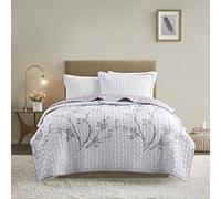 Comfort Spaces All Season, Lightweight, Coverlet Bedspread Bedding, Matching Shams, Microfiber, Kate Purple, Twin/Twin XL