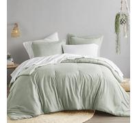 Comfort Spaces All Season Microfiber Comforter Bedding, Sage Green, Full/Queen