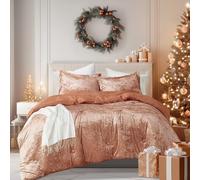 Comfort Spaces Comforter (Set), microfiber, Burnt Orange Duvet, King