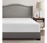 Comfort Spaces Coolmax Moisture Wicking Fitted Sheet ONLY Super Soft, Fade Resistant, All Elastic Deep Pocket Fits Up to 16" Mattress - Warm Weather Cooling Sheets for Night Sweats, Twin, White