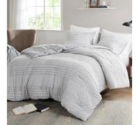 Comfort Spaces Hypoallergenic Down Alternative, All Season Modern Bedding, Matching Shams, Cotton, Grey, Twin/Twin XL