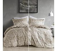 Comfort Spaces Queen Comforter Set - Taupe Bedding for All Season, Ultra Soft 3 Pieces Reversible Comforter with 2 Matching Shams,Easy Care, Machine Washable, Full/Queen