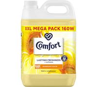Comfort Sunshiny Days Fabric Conditioner - 4800ml, 160 Washes, 100 Days Freshness with Stay Fresh Tech, Zesty Orange & Jasmine, B0BTTM9X51