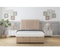 Comfort The Foxy Pebble Plush Ottoman Bed Base With 26" Strutted Headboard 3' Single