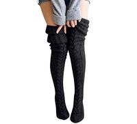 Comfort Thick Thermal Wool Socks Slipper Socks 30Th Birthday Gifts for Women Travel Essentials Women Knit Leg Stocking Thigh Long Warmers Knee Cable Boot Over Extra Promotion Clearance