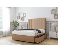 Comfort Tokyo Latte Dumfries Divan Bed Base 2 Drawers Foot-End - 26" Strutted 4' Small Double