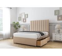 Comfort Tokyo Pebble Plush Divan Bed Base 2 Drawers Foot-End - 26" Strutted 4' Small Double