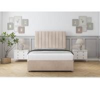 Comfort Tokyo Sand Naples Divan Bed Set 4 Drawers - 26" Strutted 4' Small Double