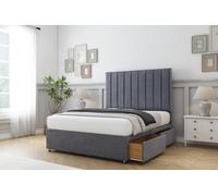 Comfort Tokyo Steel Plush Divan Bed Base 2 Drawers Foot-End - 54" Floor Standing 6' Super King