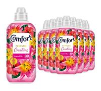 Comfort Tropical Lily Fabric Conditioner 30 Washes 900 ml Perfume Creations Fabric Softener, Lasting Freshness and Softness with Motion-Activated Technology for 100 Days, 8 Pack