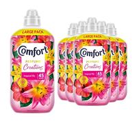 Comfort Tropical Lily Fabric Conditioner 45 Washes 1.35L Perfume Creations Fabric Softener, Lasting Freshness and Softness with Motion-Activated Technology for 100 Days, 6 Pack