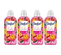 Comfort Tropical Lily Fabric Conditioner 780ml 26 Wash Floral Laundry Softener with Long Lasting Fresh Fragrance for Clothes, Towels & Bedding (Pack of 4)
