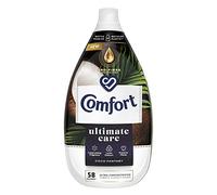 Comfort Ultimate Care Coco Fantasy Ultra-Concentrated Fabric Conditioner bottle made of 100% recycled plastic* for complete clothes protection 58 Wash 870 ml