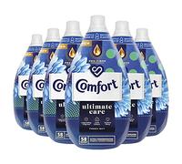 Comfort Ultimate Care Fresh Sky Ultra-Concentrated Fabric Conditioner bottle made of 100% recycled plastic* for complete clothes protection 6x 870 ml (348 washes)
