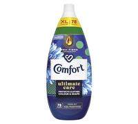 Comfort Ultimate Care Fresh Sky Ultra-Concentrated Fabric Conditioner bottle made of 100% recycled plastic* for complete clothes protection 78 washes (1.178 L)