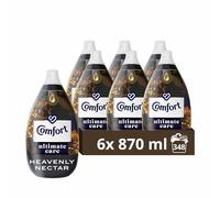 Comfort Ultimate Care Heavenly Nectar Ultra-Concentrated Fabric Conditioner bottle made of 100% recycled plastic* for complete clothes protection 348 washes (6x 870 ml)