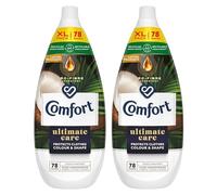 Comfort Ultimate Care Ultra-Concentrated Fabric Conditioner with Lasting Fragrance Intense Liquid Fabric Softener 78 Wash, 1.18 L (Coco Fantasy, Buy 2)