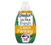 Comfort Ultra Fresh Fabric Conditioner Coco Fantasy, 58 Washes (870 ml) - Infused with Essential Oils, Long-Lasting Fragrance
