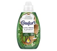 Comfort Ultra Fresh Fabric Conditioner Coco Fantasy, 58 Washes (870 ml) - Infused with Essential Oils, Long-Lasting Fragrance