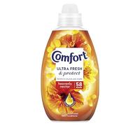 Comfort Ultra Fresh Fabric Conditioner Heavenly Nectar, 58 Washes (870 ml) - Infused with Essential Oils, Long-Lasting Fragrance