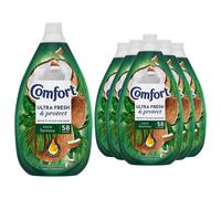 Comfort Ultra Fresh & Protect Fabric Conditioner Coco Fantasy, 58W 870ml, 6 Pack