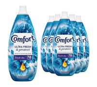Comfort Ultra Fresh & Protect Fresh Sky Fabric Conditioner 78W 1.17L (6 Pack) - 64863499