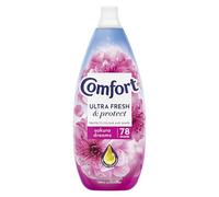 Comfort Ultra Fresh & Protect Sakura Dreams Fabric Conditioner with Pro-Fibre Technology Protects Colour and Shape 78 washes (1.17 L)